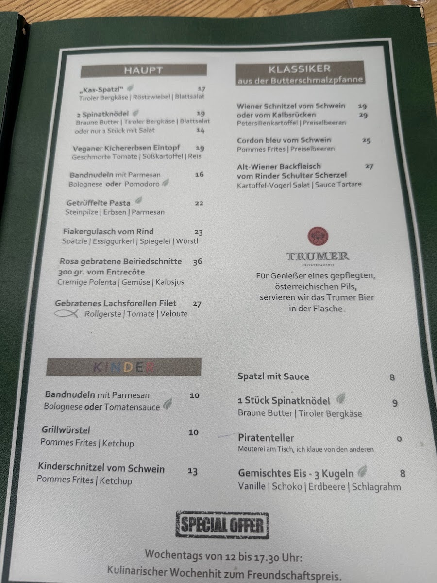 Menu Eggerwirt Kitzbühel - Hotel & Restaurant-1