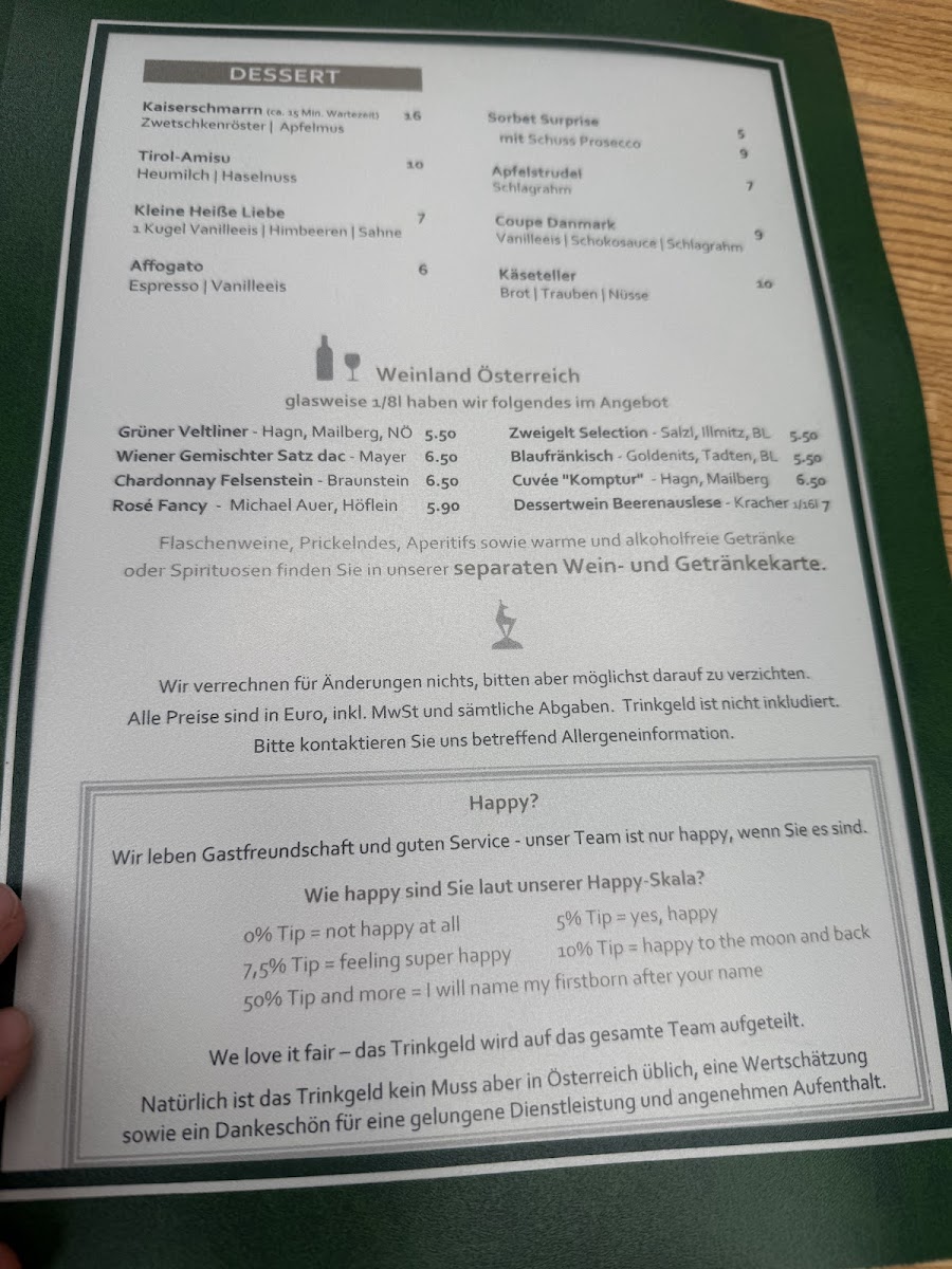 Menu Eggerwirt Kitzbühel - Hotel & Restaurant-2